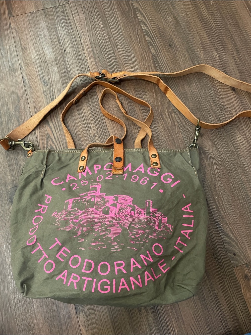 CAMPOMAGGI Teodorano leather tote!EXCELLENT and RARE